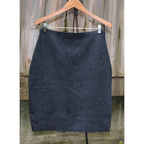 New w/Tags - Eileen Fisher Sleek Tencel Merino Pencil Skirt, Charcoal, Med - Picture 3 of 11